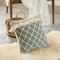 Deerlux 16" Handwoven Cotton Throw Pillow Cover with Ogee Pattern and Tasseled Top, Green QI004313.GN - alternate 6